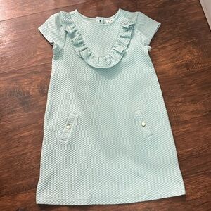 Girls size 7, Janie & Jack teal dress
